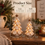 Sevair Deco Vintage Lighted Christmas Tree Figurine