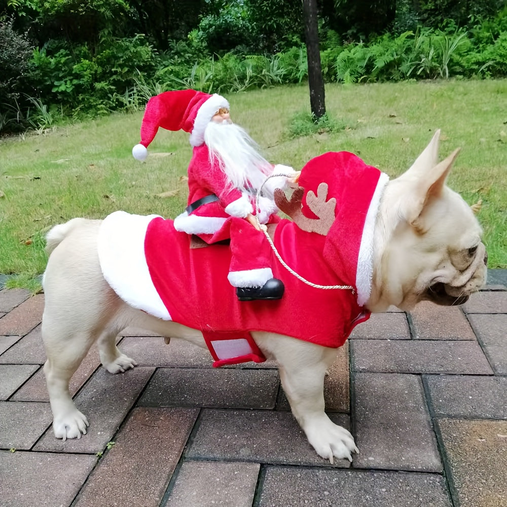 Sevair Deco Santa Carrying Dog Costume