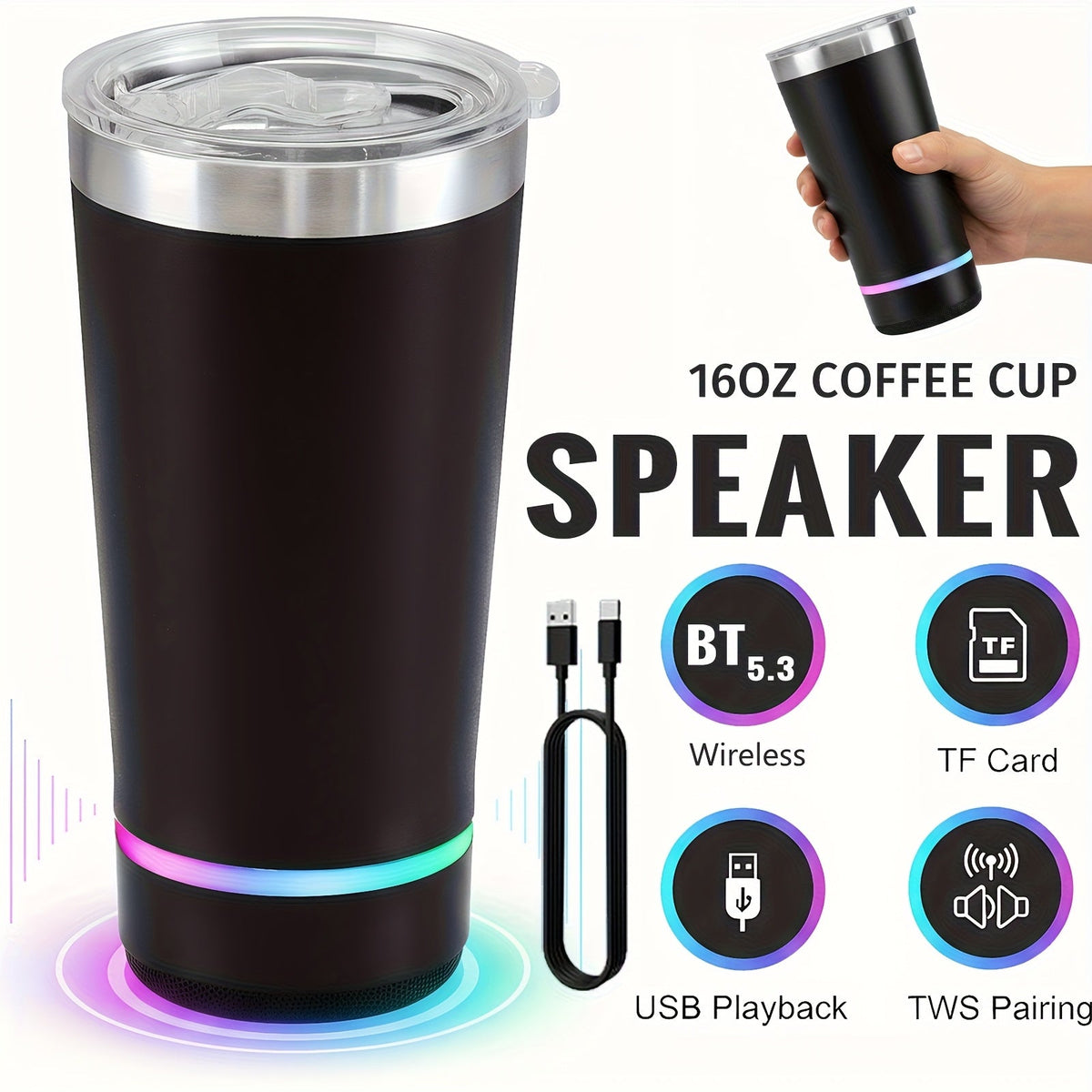 Sevair Deco Bluetooth Speaker Tumbler