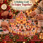 Sevair Deco Magical Christmas Village 3D Gem Art DIY Kit