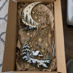 Sevair Deco Reindeer Under the Starry Sky
