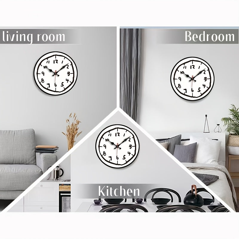 Sevair Deco Hand-Drawn Wall Clock