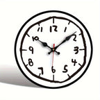 Sevair Deco Hand-Drawn Wall Clock