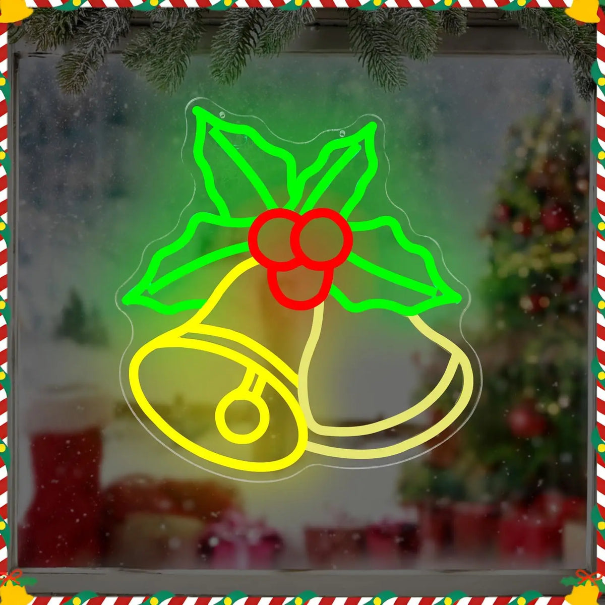 Sevair Deco Christmas Bells Neon Sign