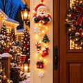 Sevair Deco Lighted Christmas Ribbon Hanging Door Decor