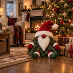 Sevair Deco Sitting Christmas Evergreen Gnome