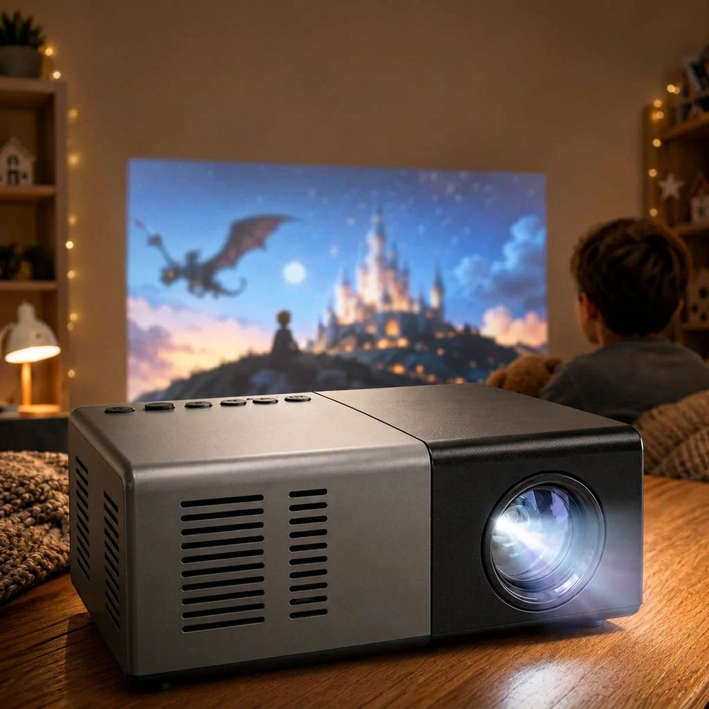 Sevair Deco Dream J9 Mini Projector 720P for Home Movie Nights