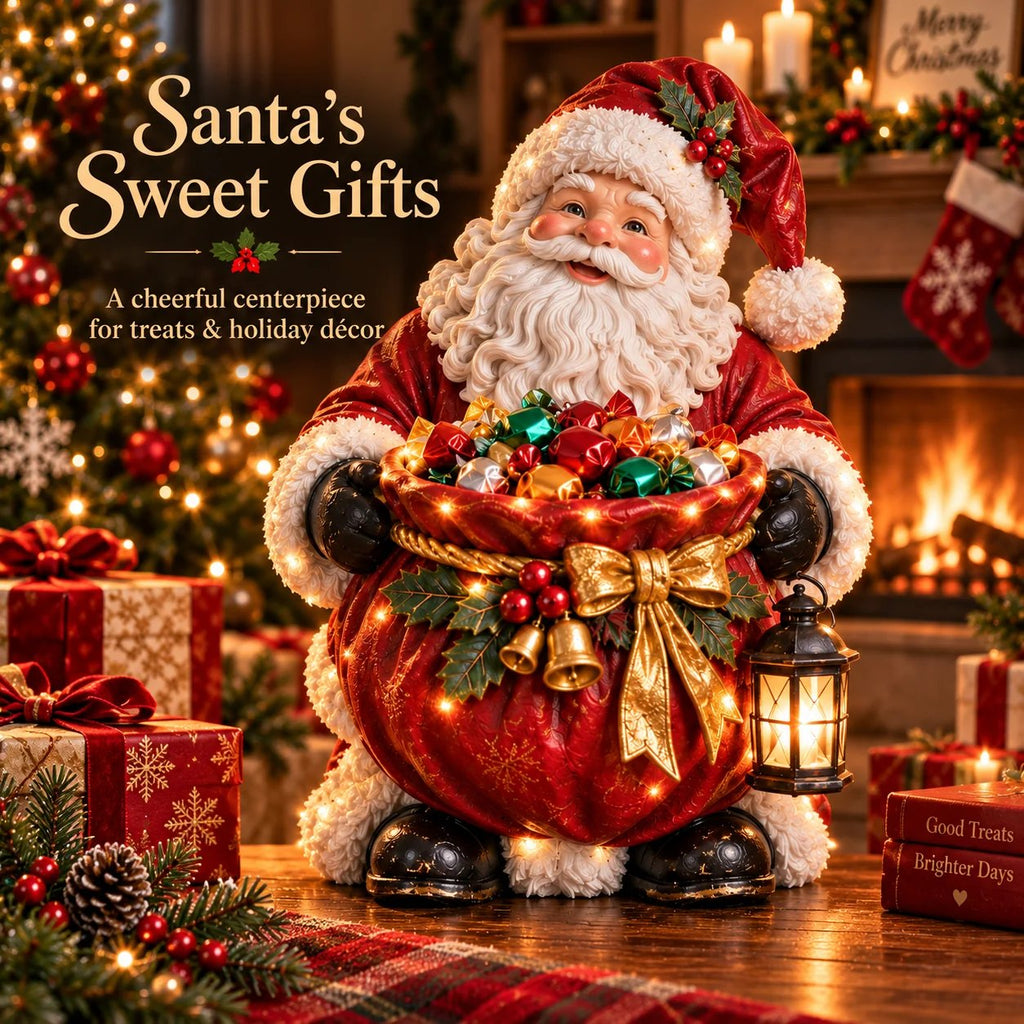 Sevair Deco Lighted Christmas Candy Bowl Collection