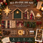 Sevair Deco DIY Lighted Christmas Nativity Scene Door Hanging Kit