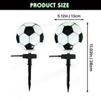 Solar Soccer Ball Path Lights 2-Pack