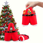 Sevair Deco Santa Pants Christmas Gift Bags 6-Pack