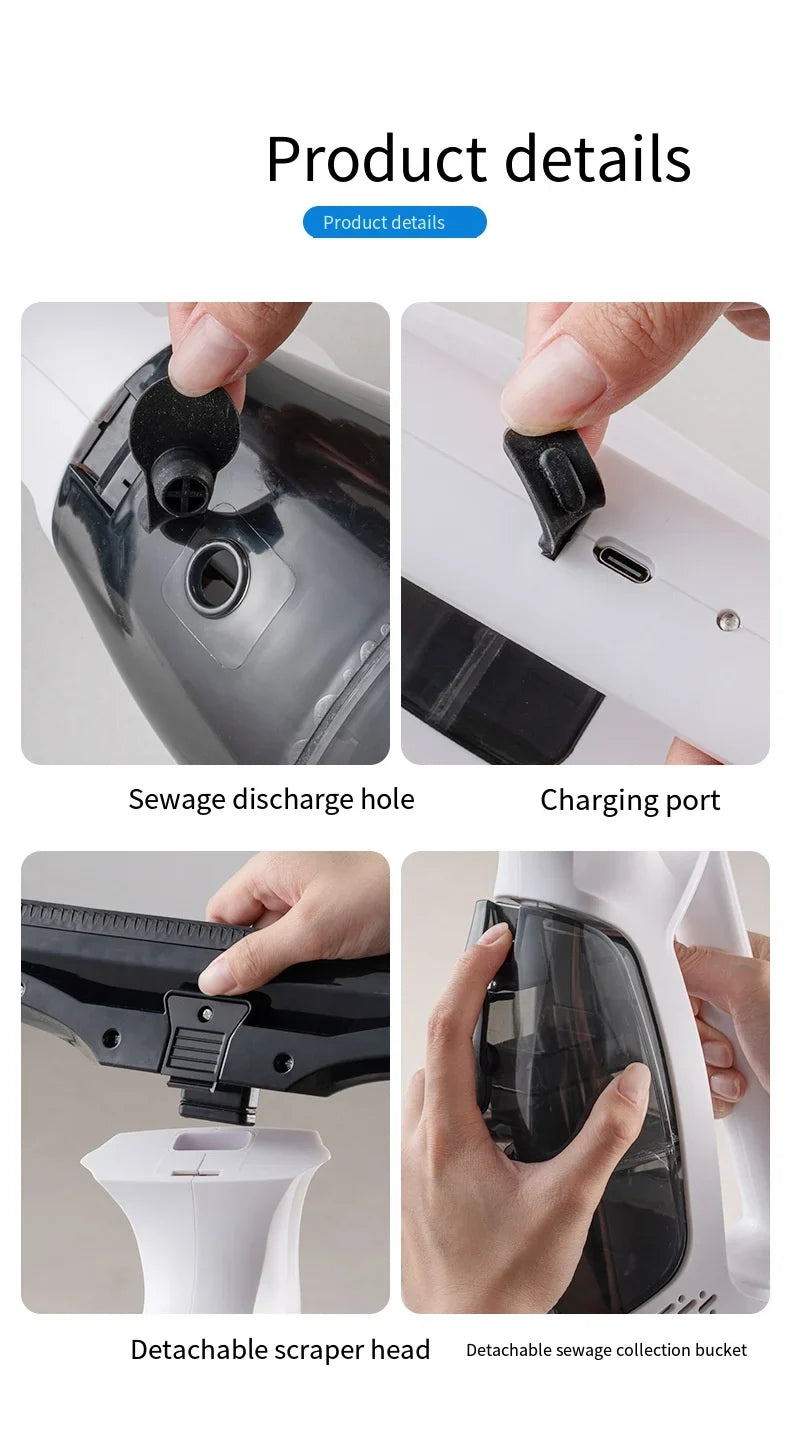 Sevair Deco Cordless Electric Glass Cleaner for Windows & Mirrors