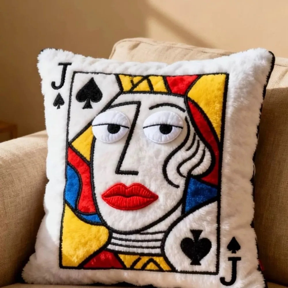 Sevair Deco Funny Royal Card Pillows