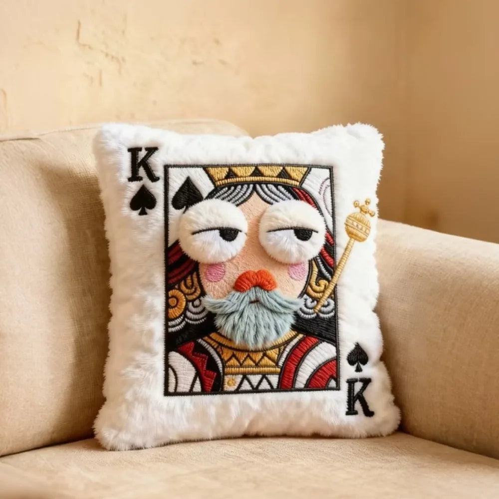 Sevair Deco Funny Royal Card Pillows