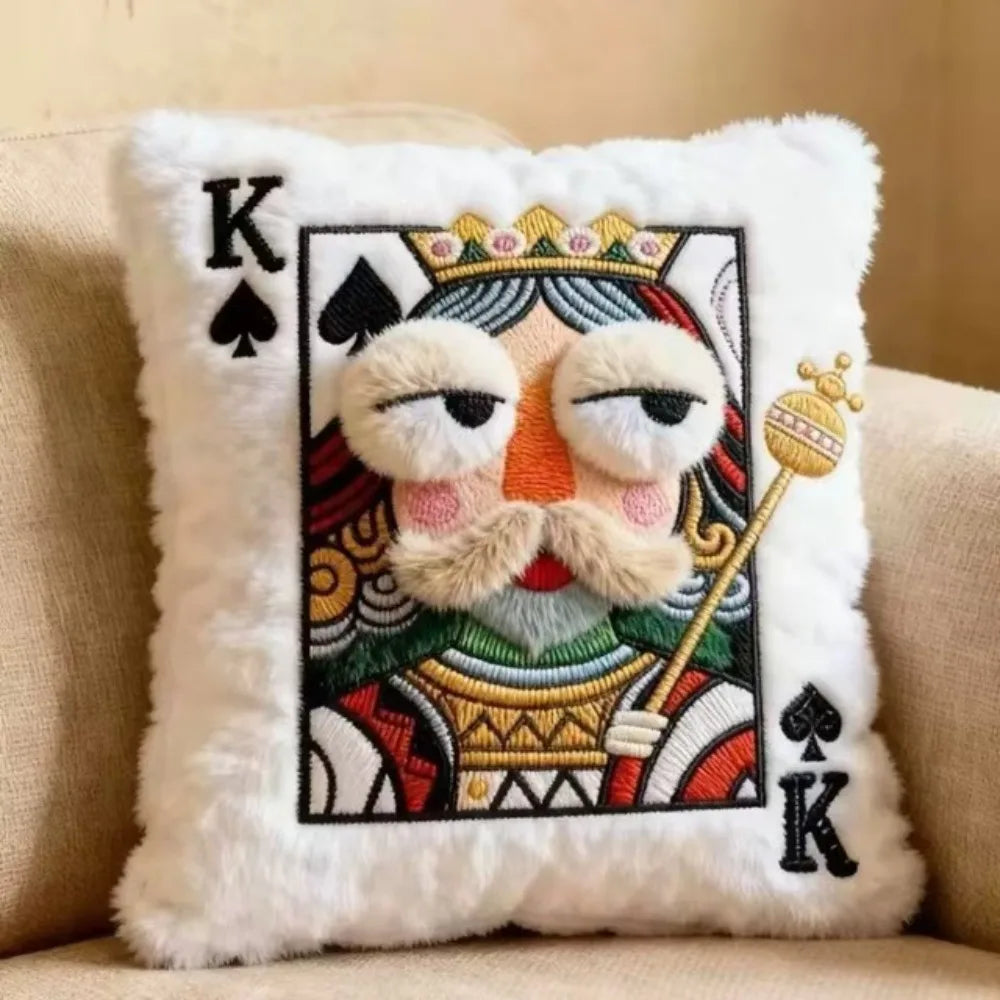 Sevair Deco Funny Royal Card Pillows