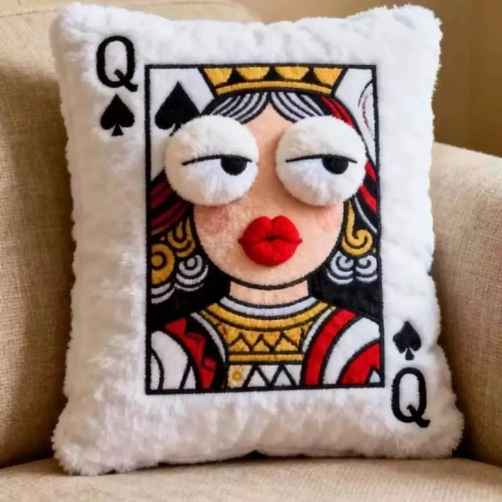 Sevair Deco Funny Royal Card Pillows