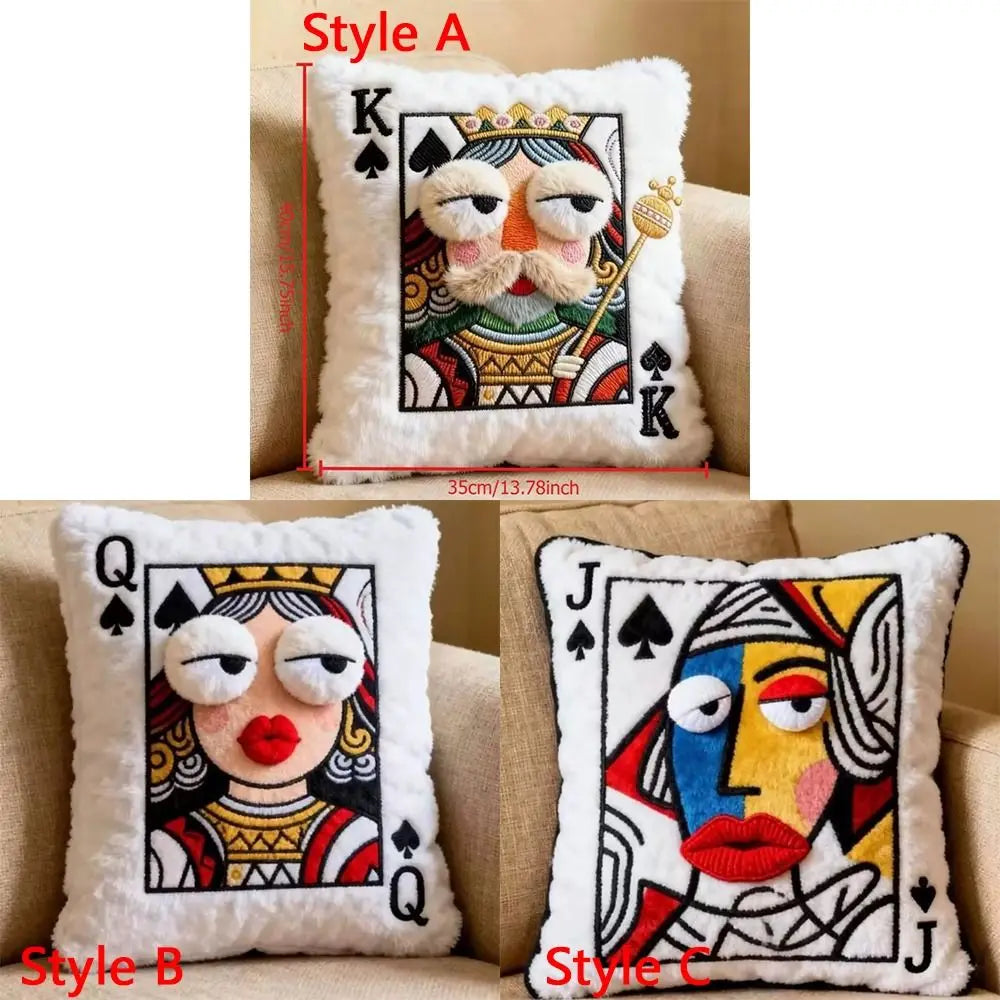 Sevair Deco Funny Royal Card Pillows