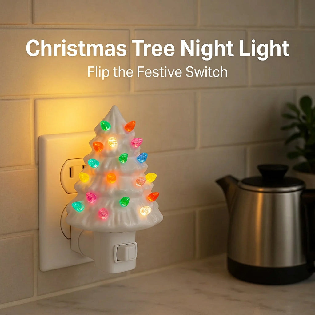 Sevair Deco Retro Christmas Tree Night Light