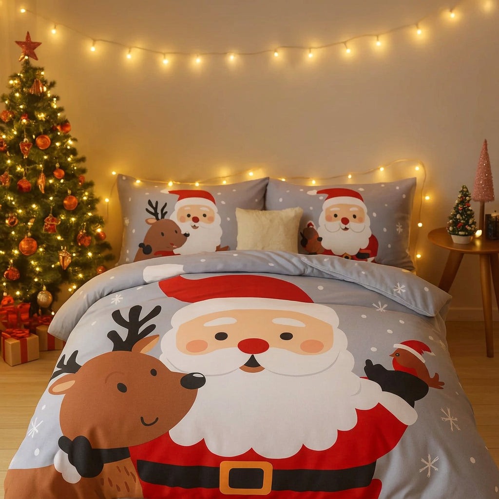 Sevair Deco Cozy Christmas Duvet Cover Bedding Set