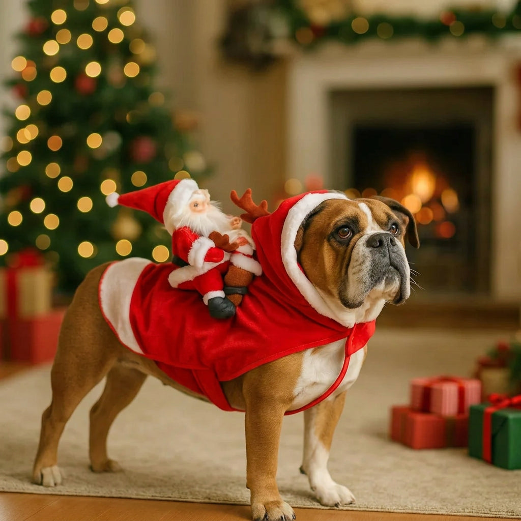 Sevair Deco Santa Carrying Dog Costume