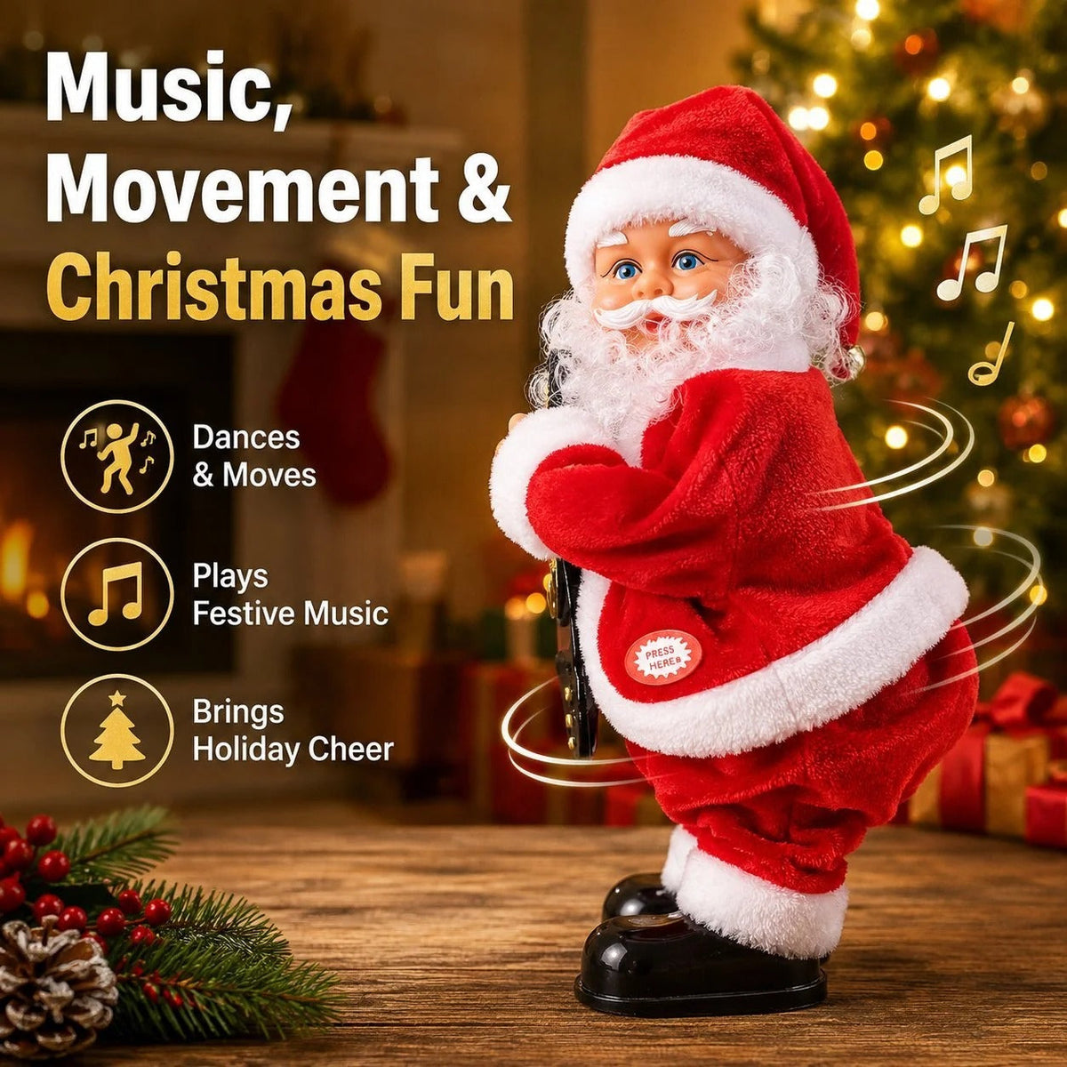 Sevair Deco Christmas Decoration: Twerking Santa Claus