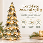 Sevair Deco Winterleaf Glow Christmas Tree