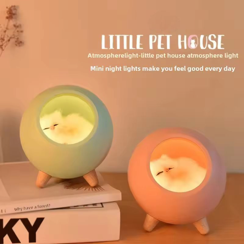 Sevair Deco - Kitten night light, Cat napping lamp
