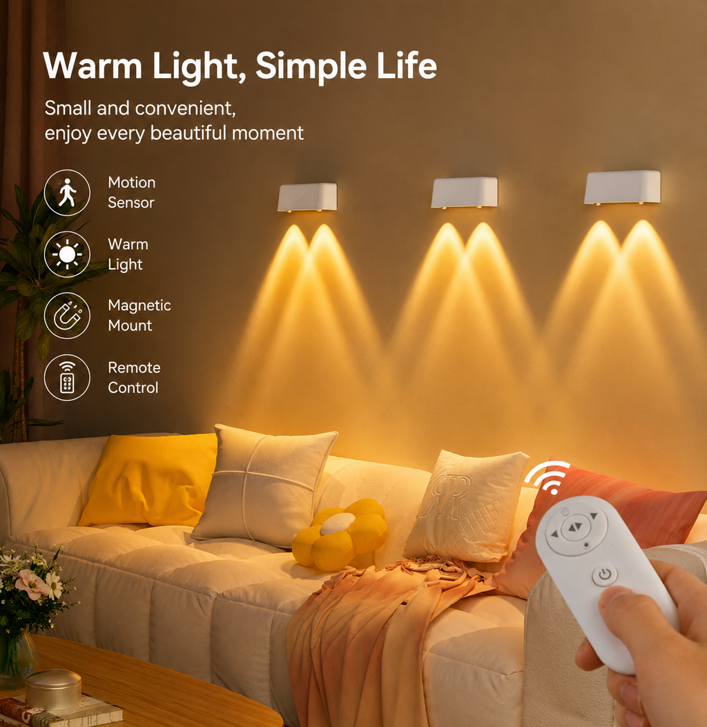 Sevair Deco Blossom Motion Sensor Wall Light
