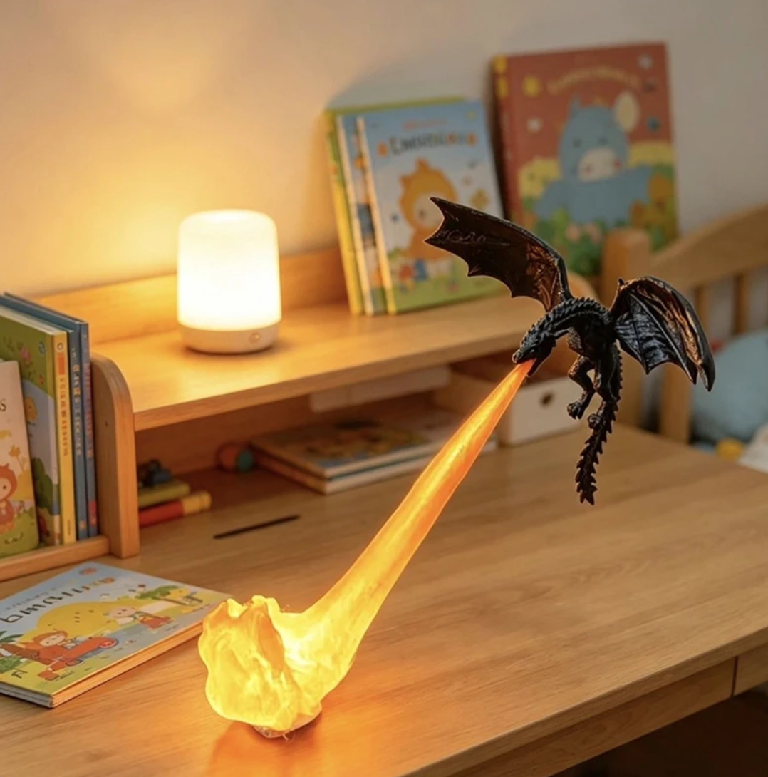 Sevair Deco - Dragon Breath Flame Night Light Decor