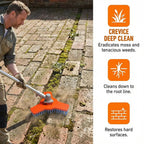 Sevair Deco Outdoor Surface Scrubber Brush Head for Pavers & Patios