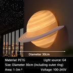 Sevair Deco Saturn Hemisphere Wall Lamp for Ambient Lighting