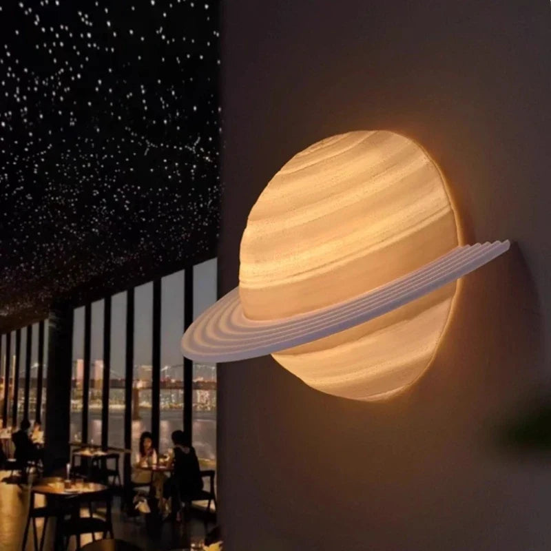Sevair Deco Saturn Hemisphere Wall Lamp for Ambient Lighting