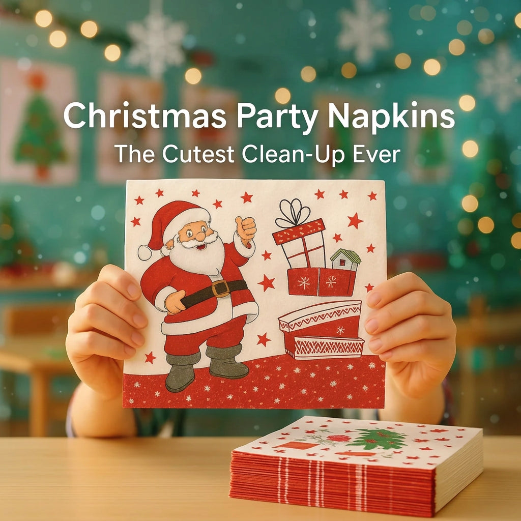 Sevair Deco 3-Ply Christmas Party Napkins 1