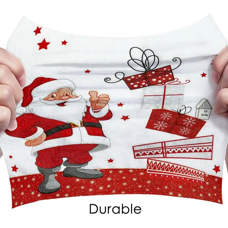 Sevair Deco 3-Ply Christmas Party Napkins 10