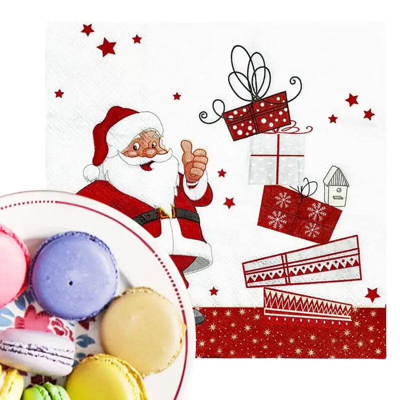 Sevair Deco 3-Ply Christmas Party Napkins 2