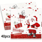 Sevair Deco 3-Ply Christmas Party Napkins 6