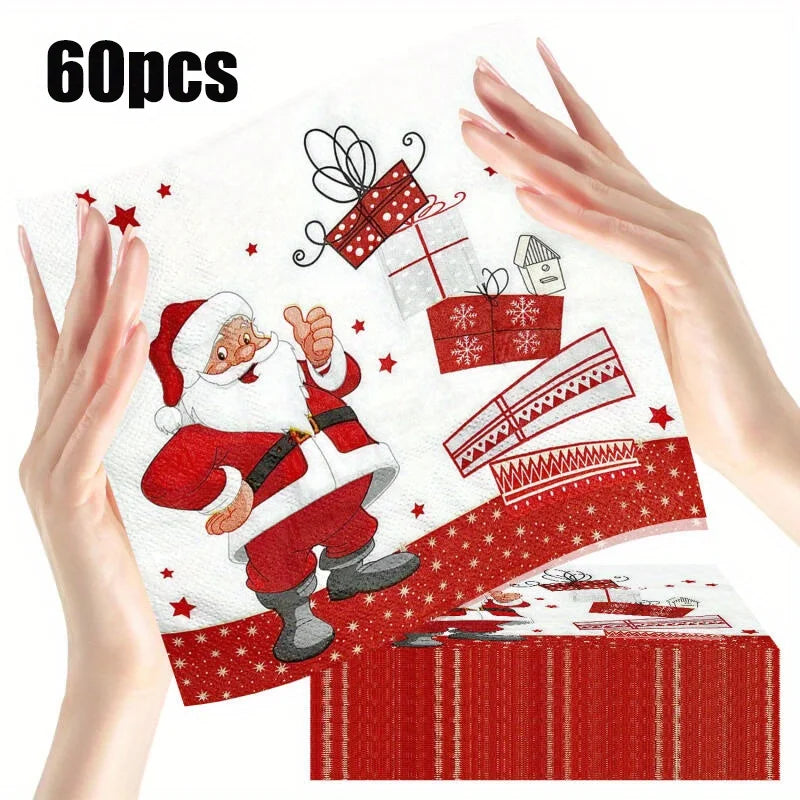 Sevair Deco 3-Ply Christmas Party Napkins 9