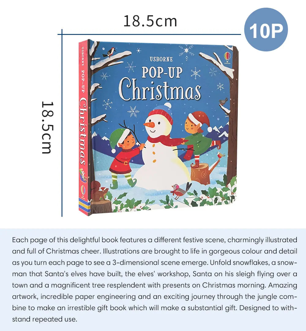 Sevair Deco 3D Pop-Up Christmas Book for Family Storytime 07