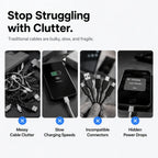 Sevair Deco 4-in-1 Keychain Fast Charging Cable cable clutter