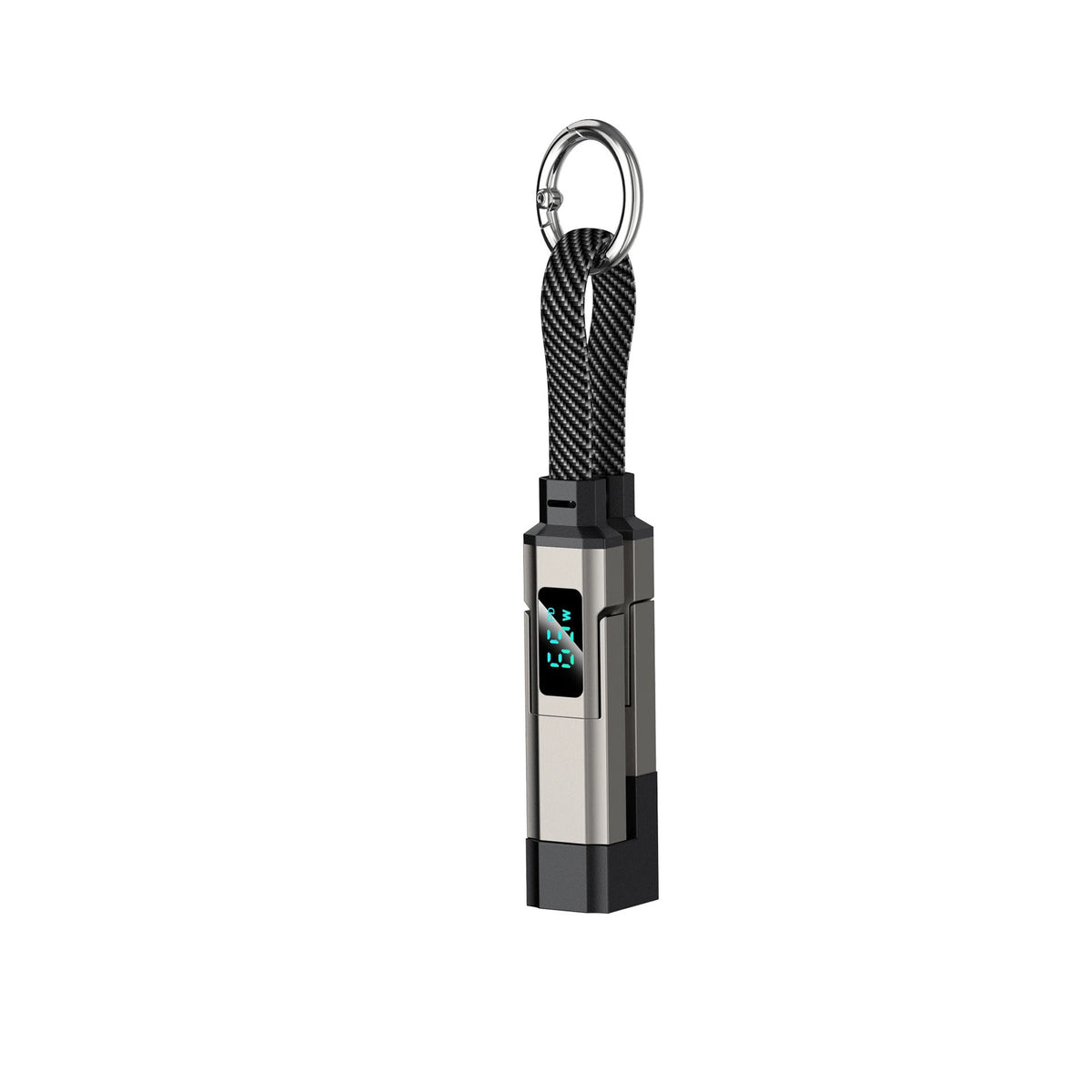 Sevair Deco 4-in-1 Keychain Fast Charging Cable silver
