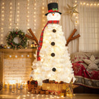 Sevair Deco 4FT Pre-Lit Snowman Christmas Tree 3
