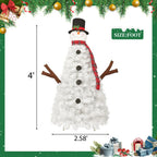 Sevair Deco 4FT Pre-Lit Snowman Christmas Tree 8