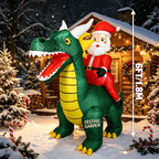 Sevair Deco 6FT Inflatable Santa Dragon 2