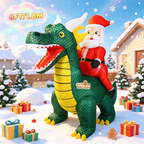 Sevair Deco 6FT Inflatable Santa Dragon 5