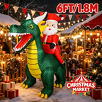 Sevair Deco 6FT Inflatable Santa Dragon 6