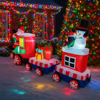 Sevair Deco 7.8FT Inflatable Christmas Santa Train 4