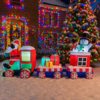 Sevair Deco 7.8FT Inflatable Christmas Santa Train 6