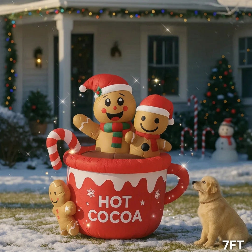 Sevair Deco 7FT Hot Cocoa Christmas Inflatable 1
