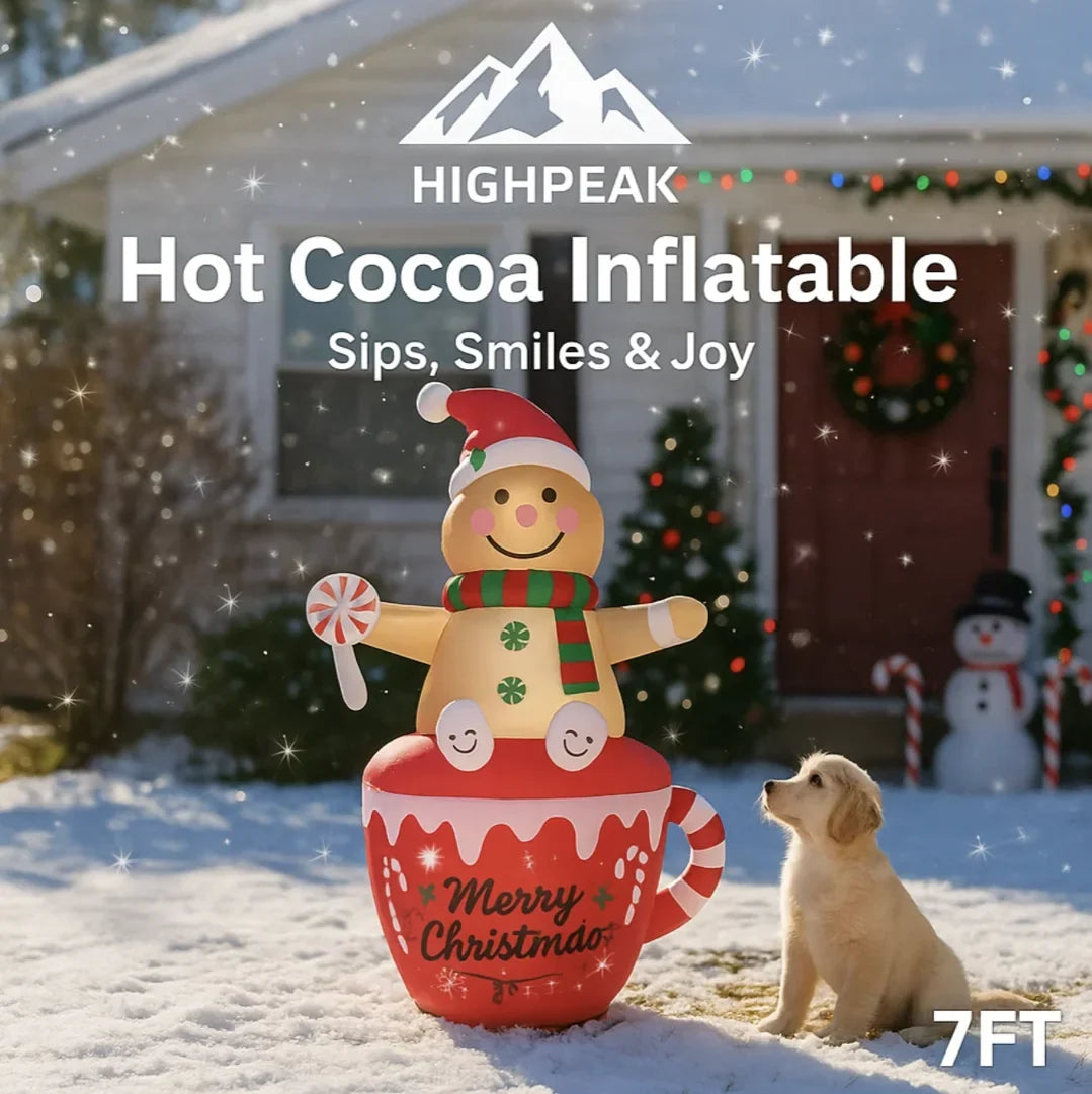 Sevair Deco 7FT Hot Cocoa Christmas Inflatable 11