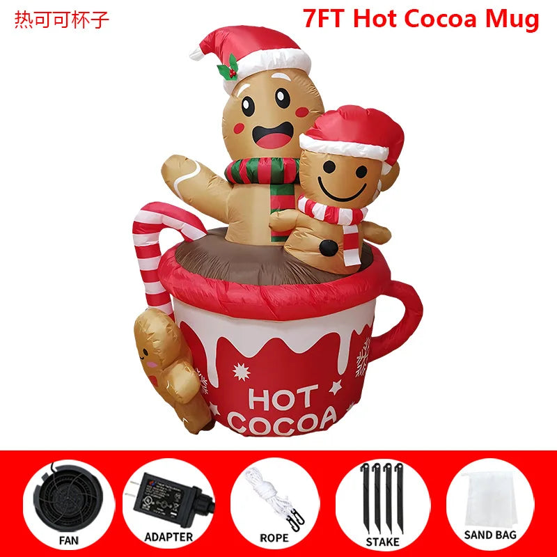 Sevair Deco 7FT Hot Cocoa Christmas Inflatable 5